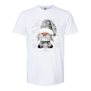 Cool Grey Santa Gnomie For Gothic And Emo With Winter Gnome Gift Softstyle CVC T-Shirt