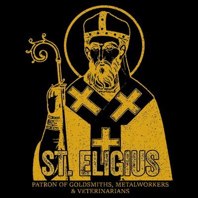 Catholicism Gold St. Eligius Jesus Catholic Christian Saint T-Shirt