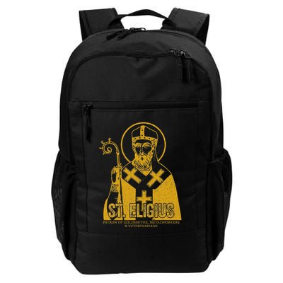 Catholicism Gold St. Eligius Jesus Catholic Christian Saint Backpack