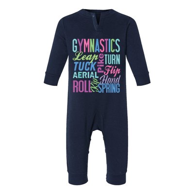 Cute Gymnastics Shirts Gymnast Gifts Gymnastic Clothes Girl Infant Fleece One Piece