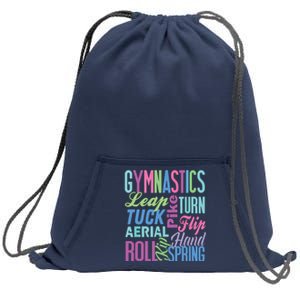 Cute Gymnastics Shirts Gymnast Gifts Gymnastic Clothes Girl Sweatshirt Cinch Pack Bag