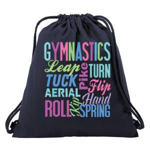 Cute Gymnastics Shirts Gymnast Gifts Gymnastic Clothes Girl Drawstring Bag