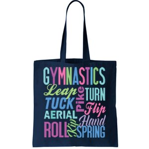 Cute Gymnastics Shirts Gymnast Gifts Gymnastic Clothes Girl Tote Bag