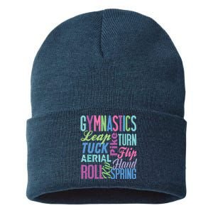 Cute Gymnastics Shirts Gymnast Gifts Gymnastic Clothes Girl Sustainable Knit Beanie