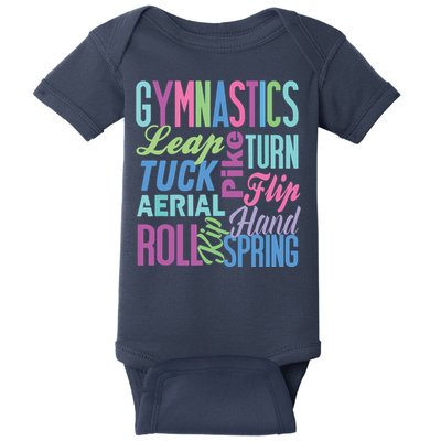 Cute Gymnastics Shirts Gymnast Gifts Gymnastic Clothes Girl Baby Bodysuit