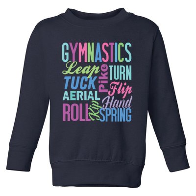 Cute Gymnastics Shirts Gymnast Gifts Gymnastic Clothes Girl Toddler Sweatshirt