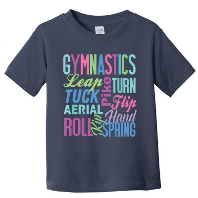 Cute Gymnastics Shirts Gymnast Gifts Gymnastic Clothes Girl Toddler T-Shirt