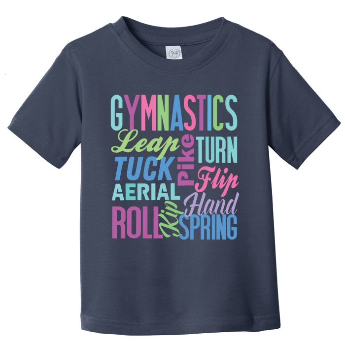 Cute Gymnastics Shirts Gymnast Gifts Gymnastic Clothes Girl Toddler T-Shirt