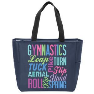 Cute Gymnastics Shirts Gymnast Gifts Gymnastic Clothes Girl Zip Tote Bag