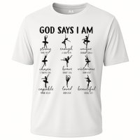 Christian God Says I Am Ballet Dancer Religious Bible Verse Cooling Performance Crew T-Shirt