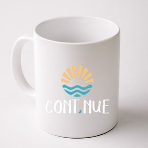 Cont;nue Gift Semicolon Tal Health Awareness Gift Coffee Mug