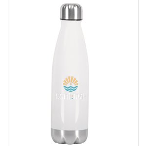 Cont;nue Gift Semicolon Tal Health Awareness Gift Stainless Steel Insulated Water Bottle