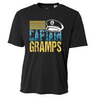 Captain Gramps Sailing Captain Hat Boat Lover Boating Cooling Performance Crew T-Shirt