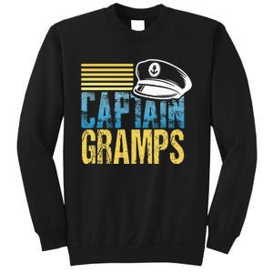 Captain Gramps Sailing Captain Hat Boat Lover Boating Sweatshirt