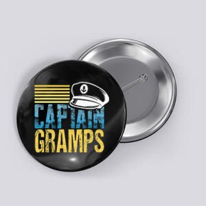 Captain Gramps Sailing Captain Hat Boat Lover Boating Button