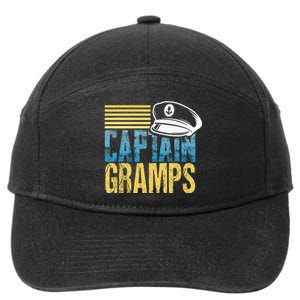 Captain Gramps Sailing Captain Hat Boat Lover Boating 7-Panel Snapback Hat