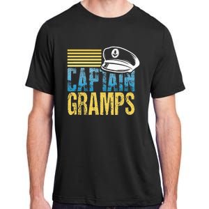 Captain Gramps Sailing Captain Hat Boat Lover Boating Adult ChromaSoft Performance T-Shirt