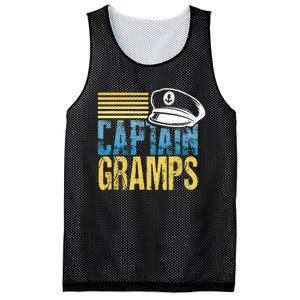 Captain Gramps Sailing Captain Hat Boat Lover Boating Mesh Reversible Basketball Jersey Tank