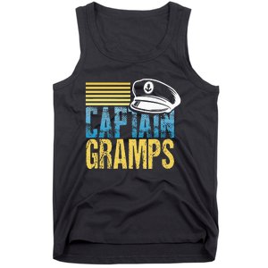 Captain Gramps Sailing Captain Hat Boat Lover Boating Tank Top