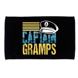 Captain Gramps Sailing Captain Hat Boat Lover Boating Microfiber Hand Towel