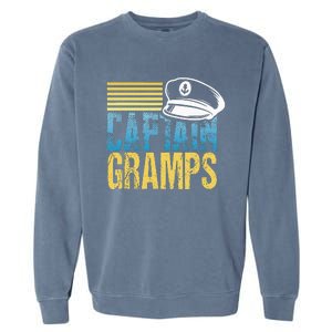 Captain Gramps Sailing Captain Hat Boat Lover Boating Garment-Dyed Sweatshirt