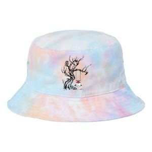 Cute Ghost Swinging Reading Book Halloween Boo Ghost Costume Funny Gift Tie Dye Newport Bucket Hat