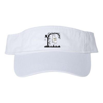 Cute Ghost Swinging Reading Book Halloween Ghost Reading Meaningful Gift Visor