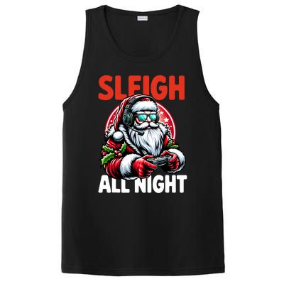 Christmas Gamer Sleigh All Night Video Game Santa Xmas PosiCharge Competitor Tank