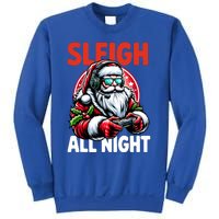 Christmas Gamer Sleigh All Night Video Game Santa Xmas Sweatshirt