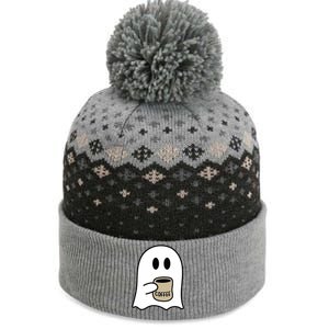 Cute Ghost Spooky Coffee Spooky Season Fall Coffee Lover Gift The Baniff Cuffed Pom Beanie