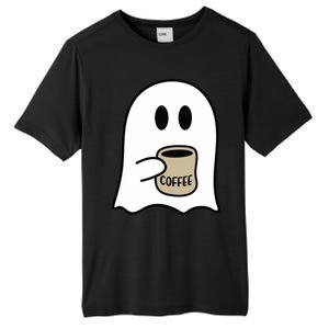 Cute Ghost Spooky Coffee Spooky Season Fall Coffee Lover Gift Tall Fusion ChromaSoft Performance T-Shirt