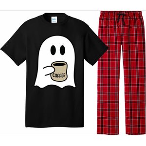 Cute Ghost Spooky Coffee Spooky Season Fall Coffee Lover Gift Pajama Set