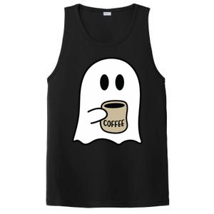 Cute Ghost Spooky Coffee Spooky Season Fall Coffee Lover Gift PosiCharge Competitor Tank