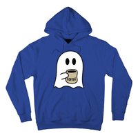 Cute Ghost Spooky Coffee Spooky Season Fall Coffee Lover Gift Hoodie