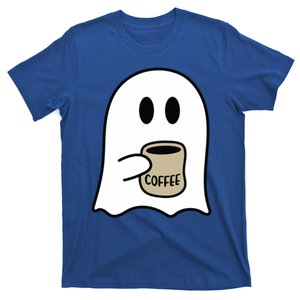 Cute Ghost Spooky Coffee Spooky Season Fall Coffee Lover Gift T-Shirt