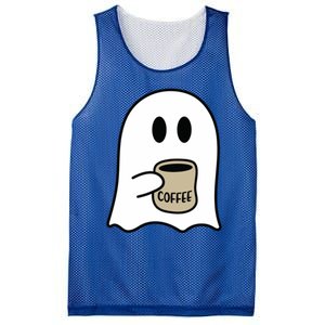 Cute Ghost Spooky Coffee Spooky Season Fall Coffee Lover Gift Mesh Reversible Basketball Jersey Tank