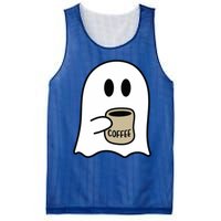 Cute Ghost Spooky Coffee Spooky Season Fall Coffee Lover Gift Mesh Reversible Basketball Jersey Tank