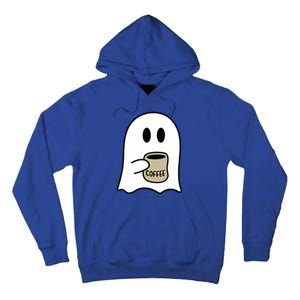 Cute Ghost Spooky Coffee Spooky Season Fall Coffee Lover Gift Tall Hoodie