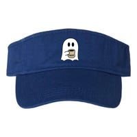 Cute Ghost Spooky Coffee Spooky Season Fall Coffee Lover Gift Valucap Bio-Washed Visor