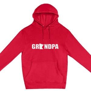 Cool Grandpa State Pride Minnesota Premium Pullover Hoodie