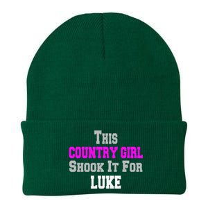 Country Girl Shook It For Luke Fun Music Knit Cap Winter Beanie