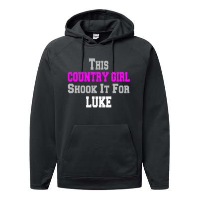 Country Girl Shook It For Luke Fun Music Performance Fleece Hoodie