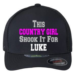 Country Girl Shook It For Luke Fun Music Flexfit Unipanel Trucker Cap