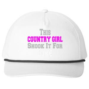 Country Girl Shook It For Luke Fun Music Snapback Five-Panel Rope Hat