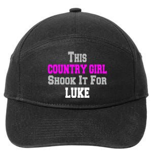 Country Girl Shook It For Luke Fun Music 7-Panel Snapback Hat