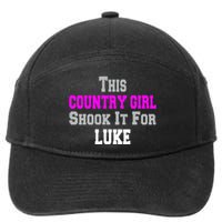 Country Girl Shook It For Luke Fun Music 7-Panel Snapback Hat