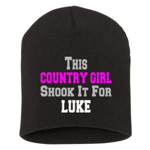 Country Girl Shook It For Luke Fun Music Short Acrylic Beanie