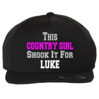 Country Girl Shook It For Luke Fun Music Wool Snapback Cap