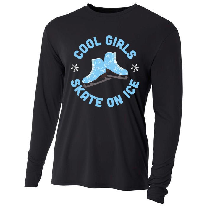 Cool Girls Skate On Ice Skating Cooling Performance Long Sleeve Crew