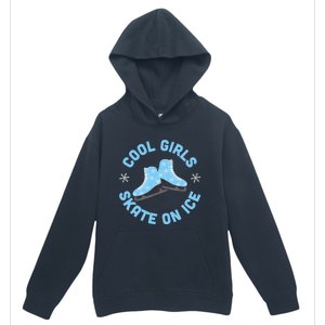 Cool Girls Skate On Ice Skating Urban Pullover Hoodie